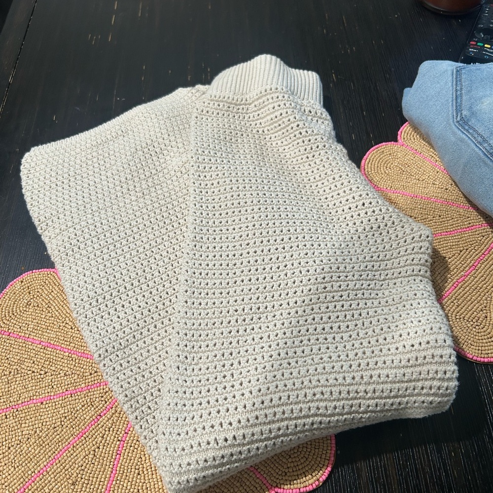 Sincerely Jules Cream Crochet Swim Coverup Pants - Picture 4 of 5